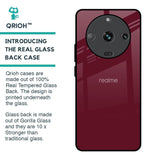 Classic Burgundy Glass Case for Realme Narzo 60 5G