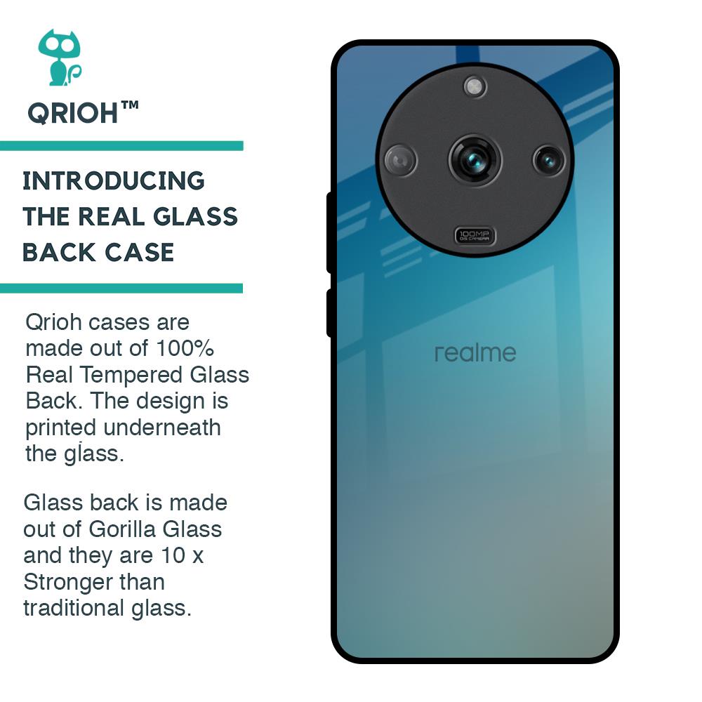 Sea Theme Gradient Glass Case for Realme Narzo 60 5G