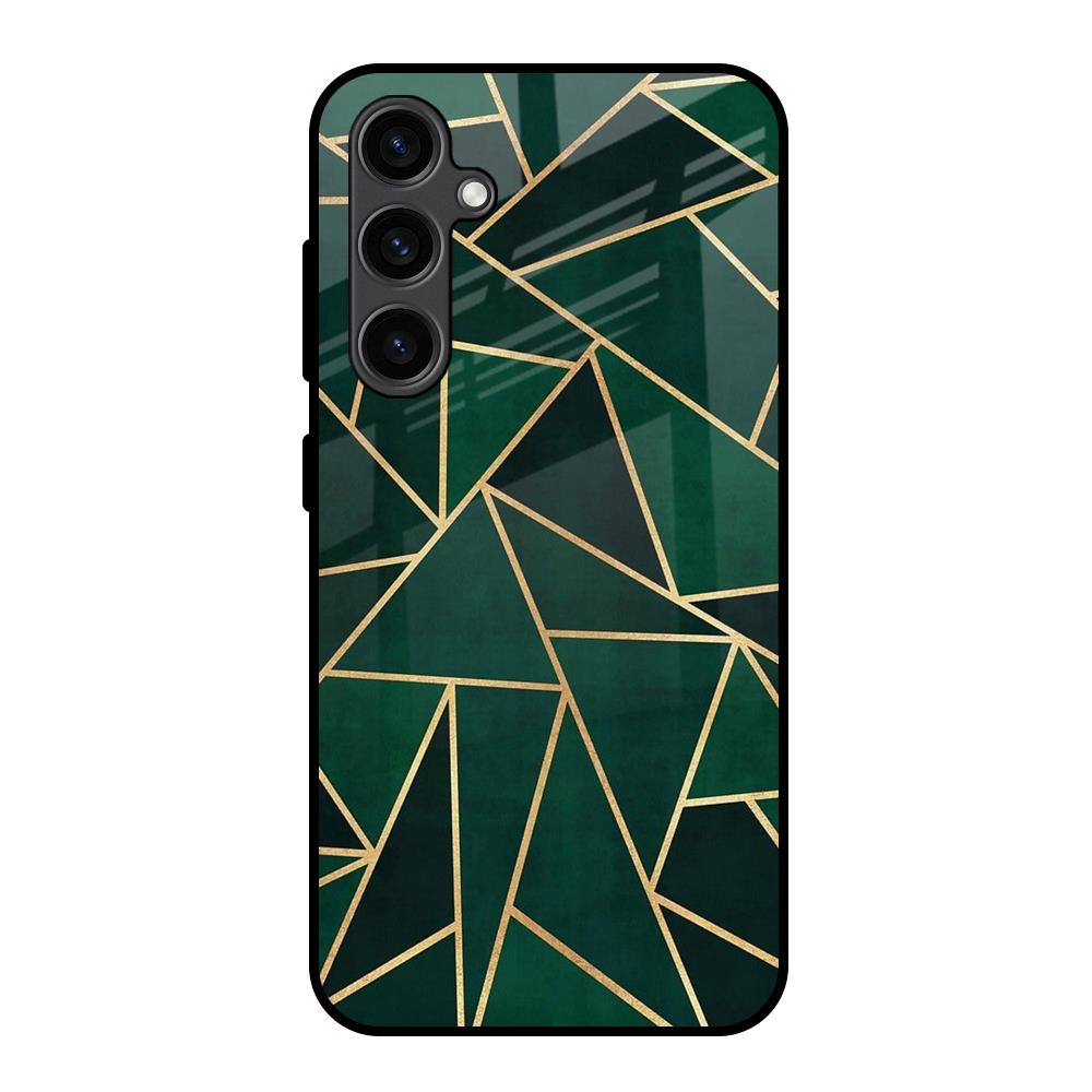 Abstract Green Samsung Galaxy S23 FE 5G Glass Back Cover Online