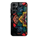 Retro Gorgeous Flower Samsung Galaxy S23 FE 5G Glass Back Cover Online