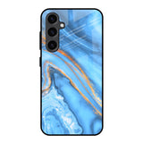 Vibrant Blue Marble Samsung Galaxy S23 FE 5G Glass Back Cover Online