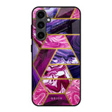 Electroplated Geometric Marble Samsung Galaxy S23 FE 5G Glass Back Cover Online