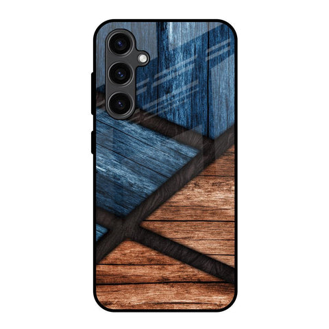 Wooden Tiles Samsung Galaxy S23 FE 5G Glass Back Cover Online