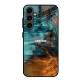 Golden Splash Samsung Galaxy S23 FE 5G Glass Back Cover Online