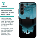 Cyan Bat Glass Case for Samsung Galaxy S23 FE 5G