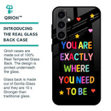 Magical Words Glass Case for Samsung Galaxy S23 FE 5G