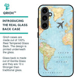 Travel Map Glass Case for Samsung Galaxy S23 FE 5G