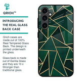 Abstract Green Glass Case For Samsung Galaxy S23 FE 5G