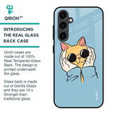 Adorable Cute Kitty Glass Case For Samsung Galaxy S23 FE 5G