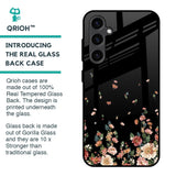 Floating Floral Print Glass Case for Samsung Galaxy S23 FE 5G