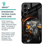 Aggressive Lion Glass Case for Samsung Galaxy S23 FE 5G