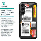 Cool Barcode Label Glass Case For Samsung Galaxy S23 FE 5G