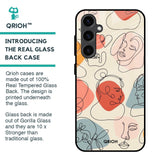 Abstract Faces Glass Case for Samsung Galaxy S23 FE 5G
