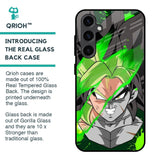 Anime Green Splash Glass Case for Samsung Galaxy S23 FE 5G