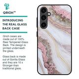 Pink & Gold Gllitter Marble Glass Case for Samsung Galaxy S23 FE 5G