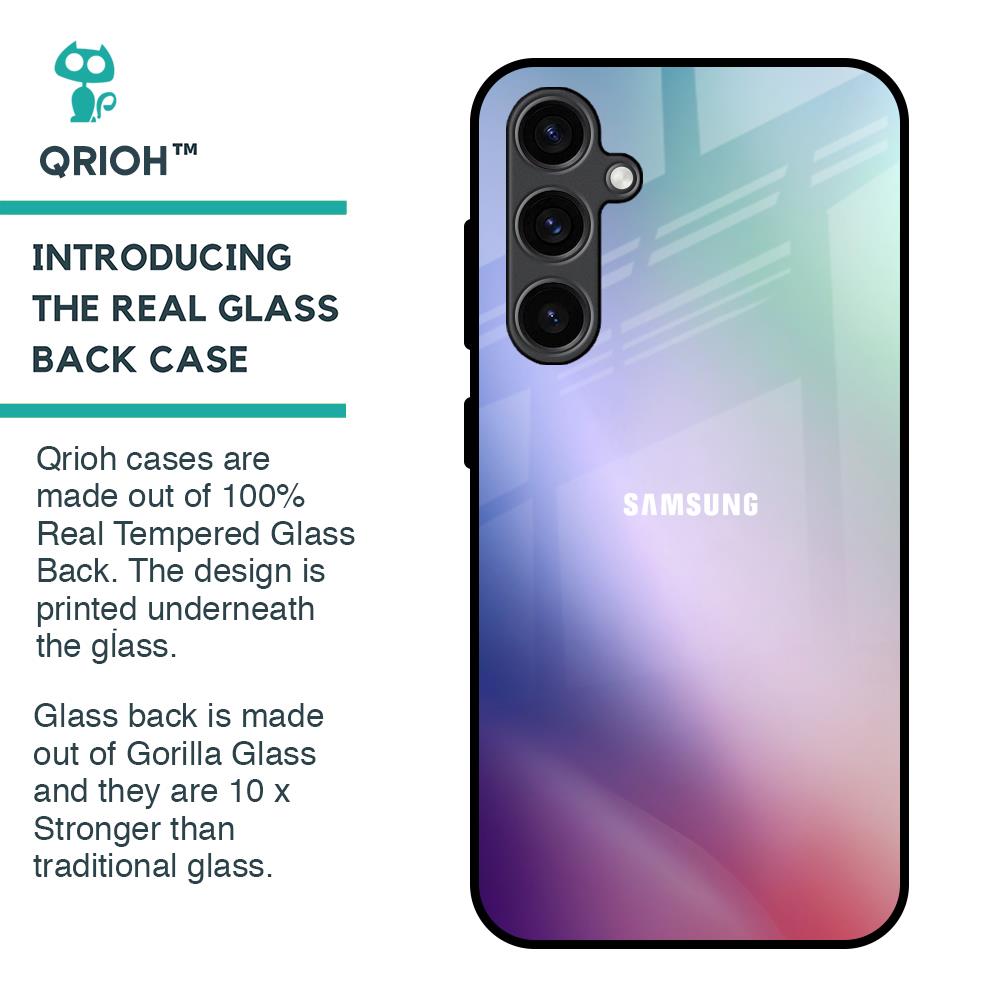 Abstract Holographic Glass Case for Samsung Galaxy S23 FE 5G