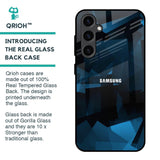 Polygonal Blue Box Glass Case For Samsung Galaxy S23 FE 5G