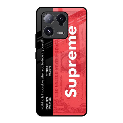 Supreme Ticket Mi 13 Pro Glass Back Cover Online