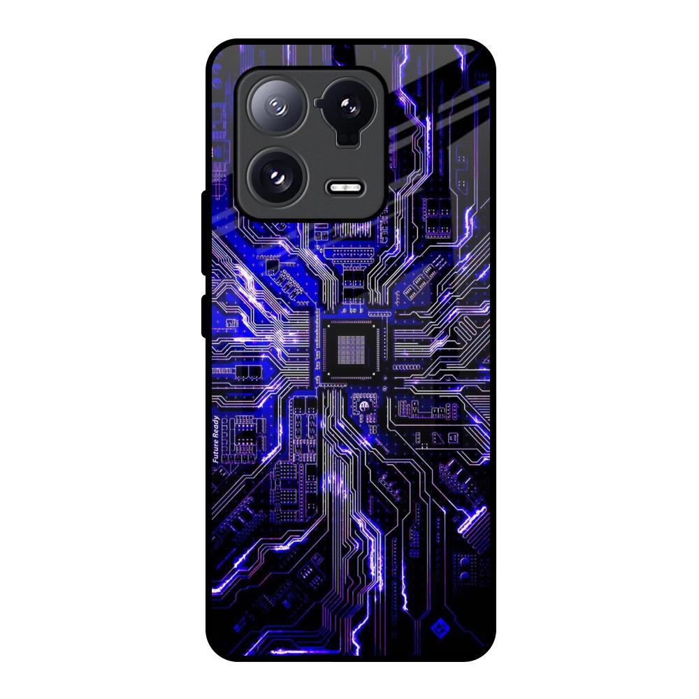 Techno Color Pattern Mi 13 Pro Glass Back Cover Online
