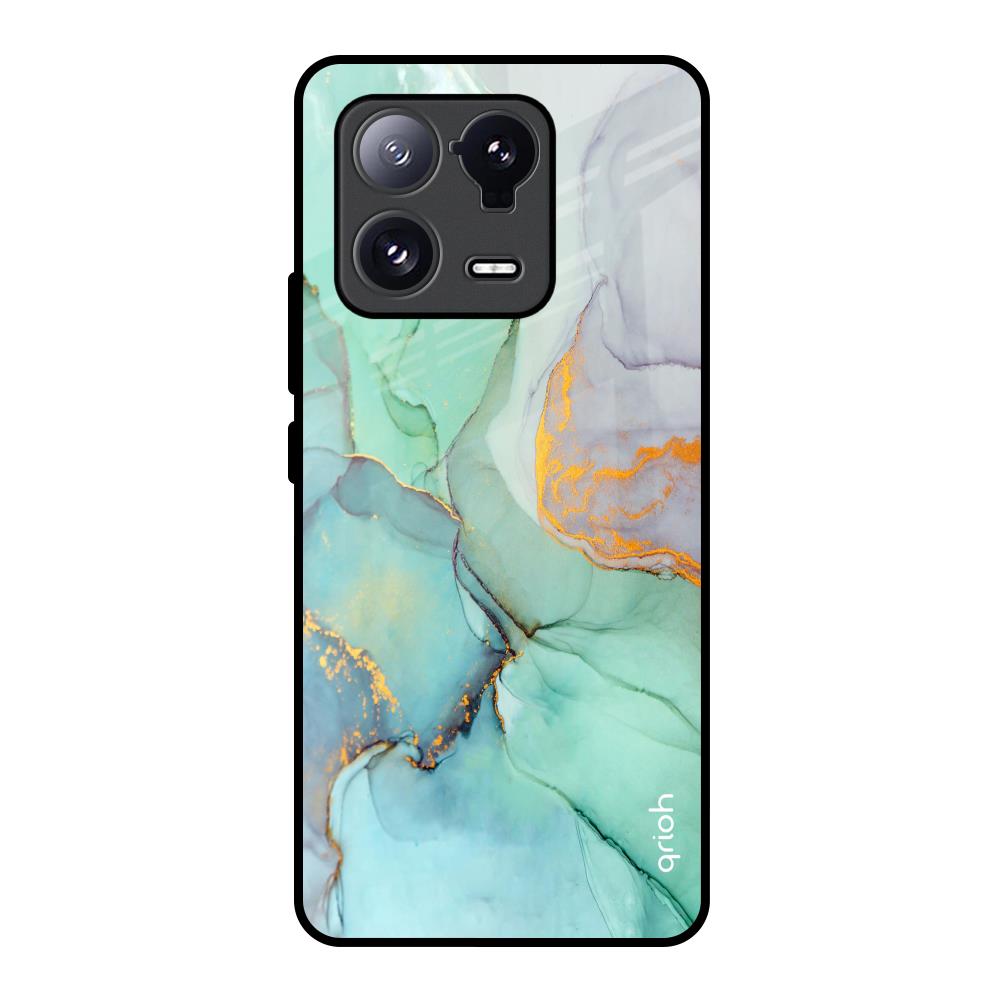 Green Marble Mi 13 Pro Glass Back Cover Online
