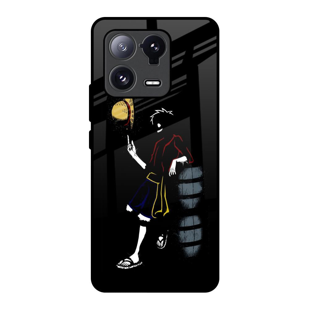 Luffy Line Art Mi 13 Pro Glass Back Cover Online