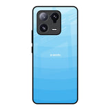 Wavy Blue Pattern Mi 13 Pro Glass Back Cover Online