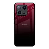 Wine Red Mi 13 Pro Glass Back Cover Online