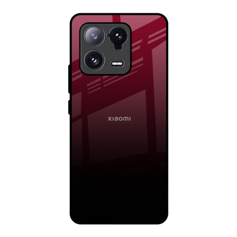 Wine Red Mi 13 Pro Glass Back Cover Online