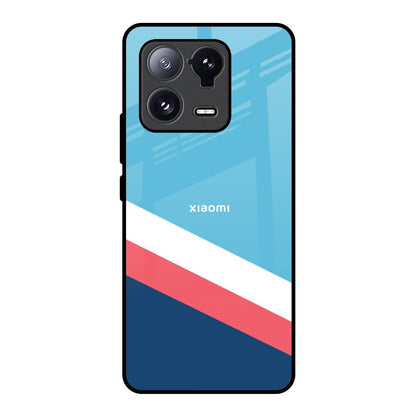 Pink & White Stripes Mi 13 Pro Glass Back Cover Online