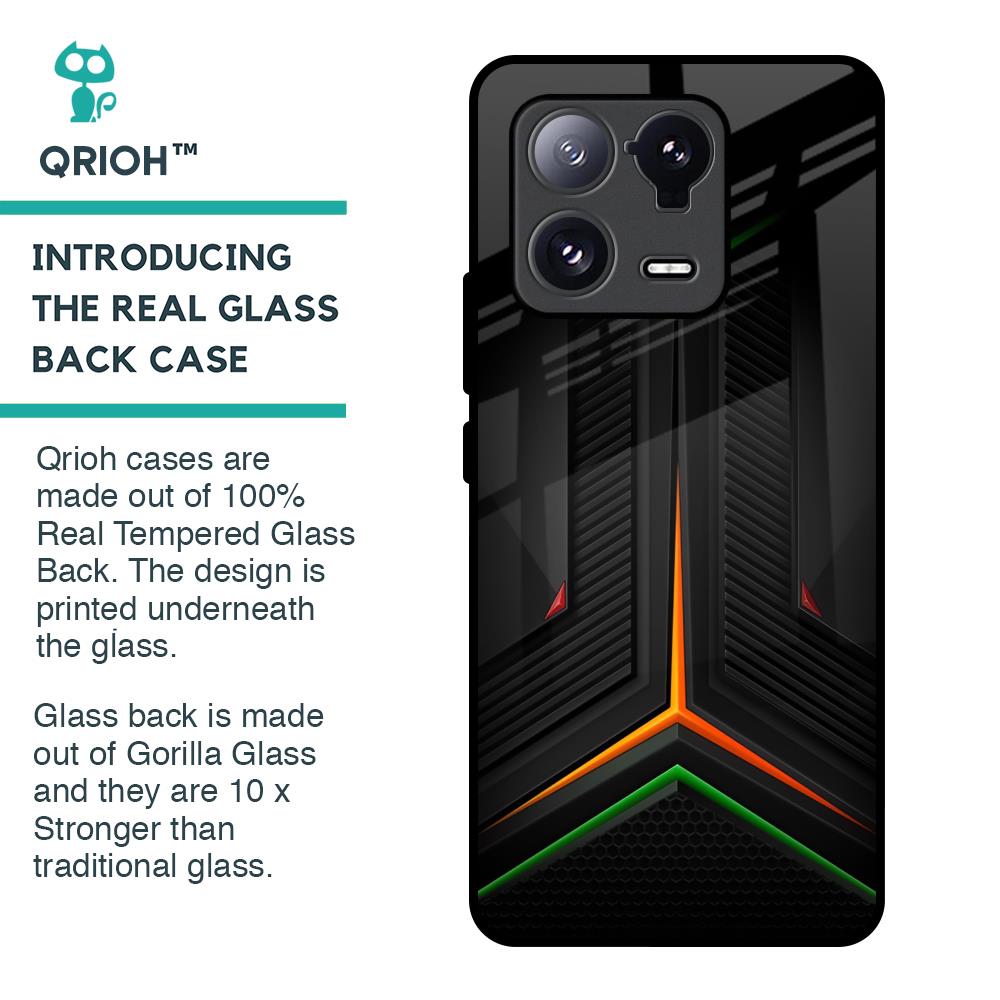 Modern Ultra Chevron Glass Case for Mi 13 Pro