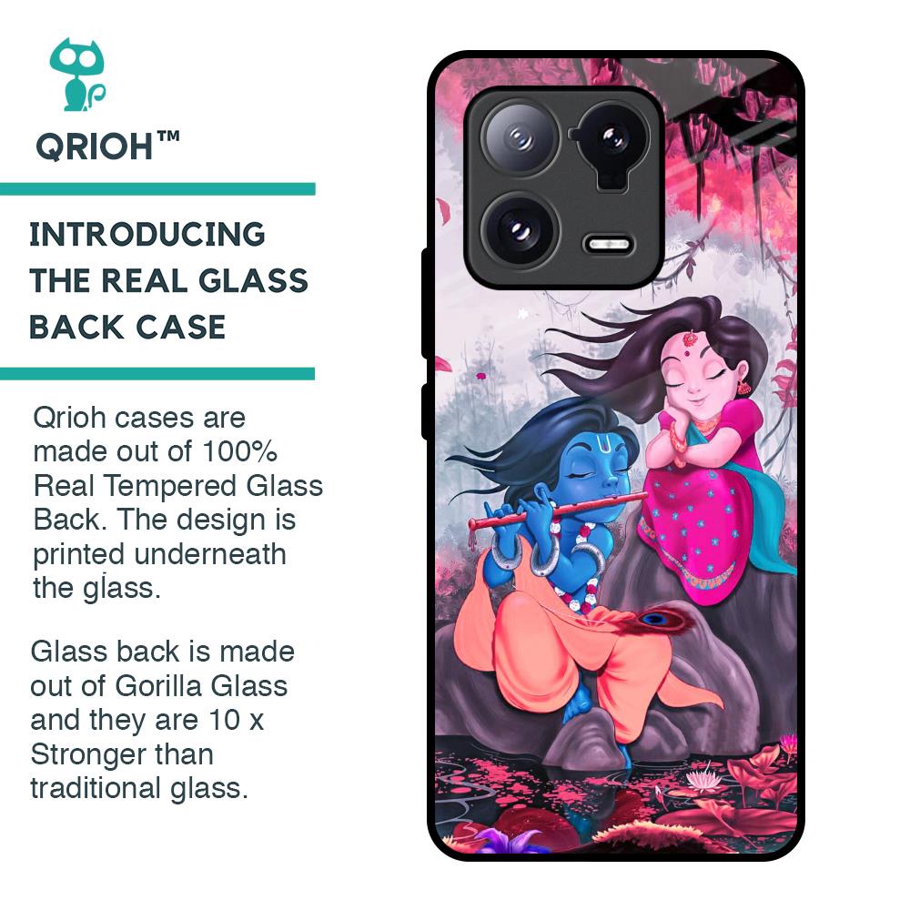 Radha Krishna Art Glass Case for Mi 13 Pro
