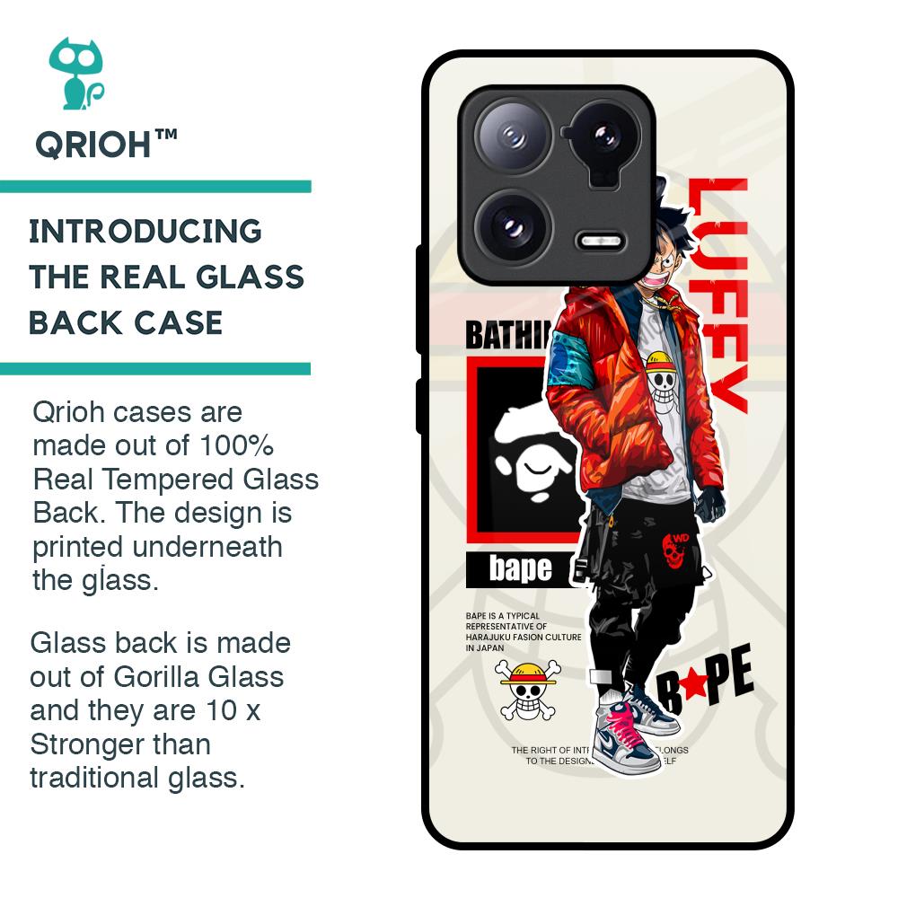 Bape Luffy Glass Case for Mi 13 Pro