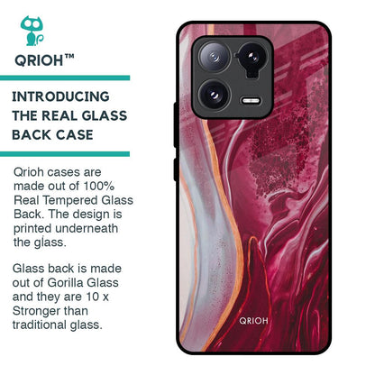 Crimson Ruby Glass Case for Mi 13 Pro
