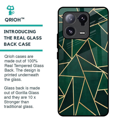 Abstract Green Glass Case For Mi 13 Pro