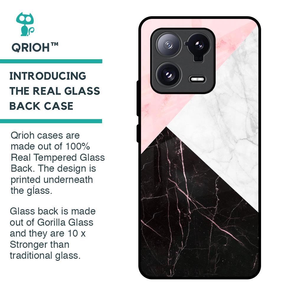 Marble Collage Art Glass Case For Mi 13 Pro