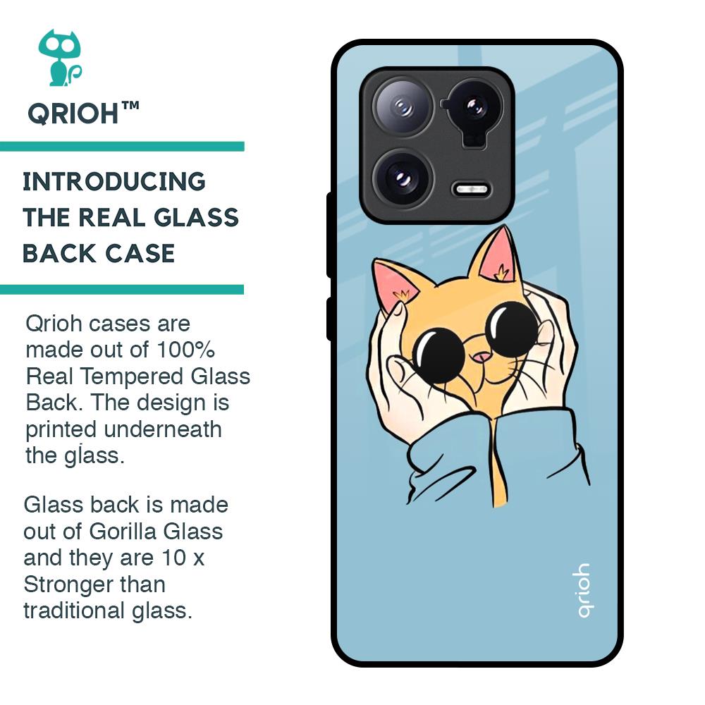 Adorable Cute Kitty Glass Case For Mi 13 Pro