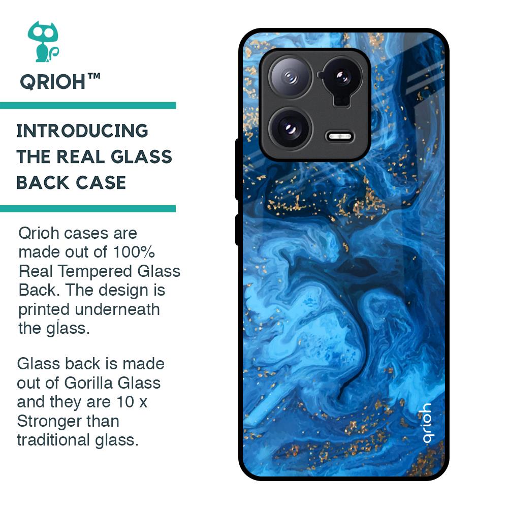 Gold Sprinkle Glass Case for Mi 13 Pro