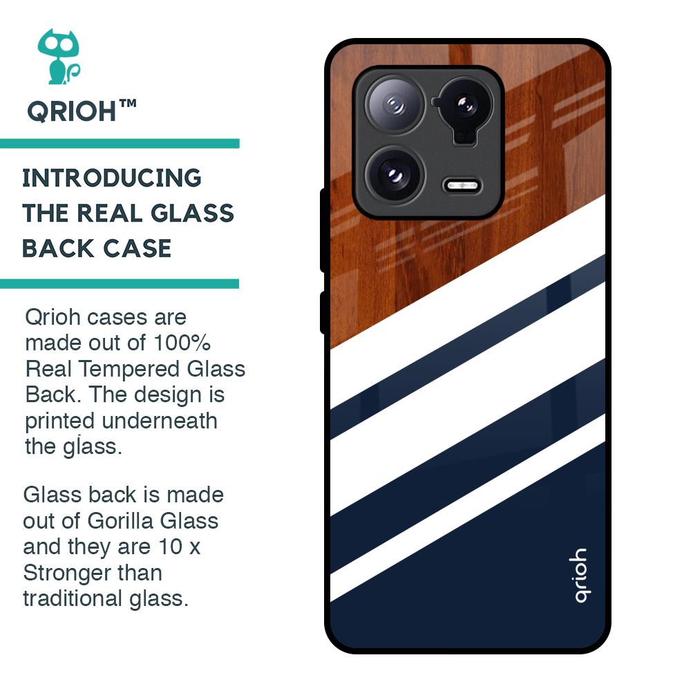 Bold Stripes Glass Case for Mi 13 Pro
