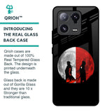 Anime Red Moon Glass Case for Mi 13 Pro
