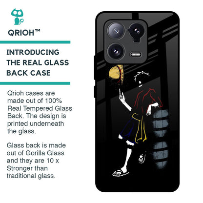 Luffy Line Art Glass Case for Mi 13 Pro