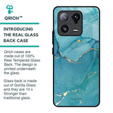 Blue Golden Glitter Glass Case for Mi 13 Pro
