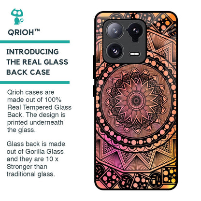 Floral Mandala Glass Case for Mi 13 Pro