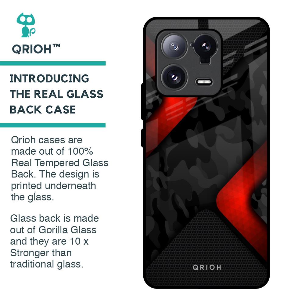 Modern Camo Abstract Glass Case for Mi 13 Pro