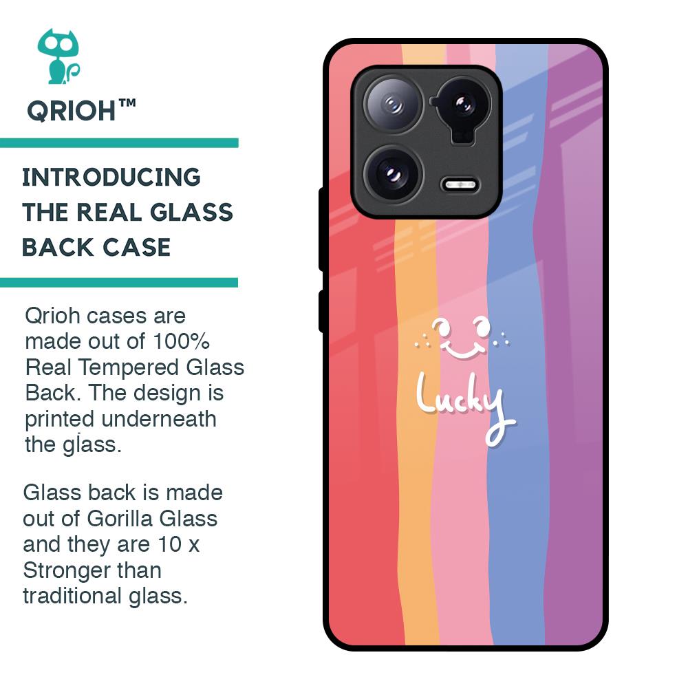 Lucky Abstract Glass Case for Mi 13 Pro