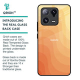 Orange Curve Pattern Glass Case for Mi 13 Pro