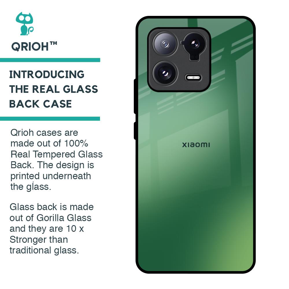 Green Grunge Texture Glass Case for Mi 13 Pro