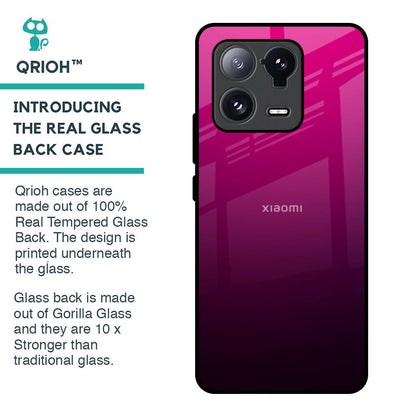 Purple Ombre Pattern Glass Case for Mi 13 Pro