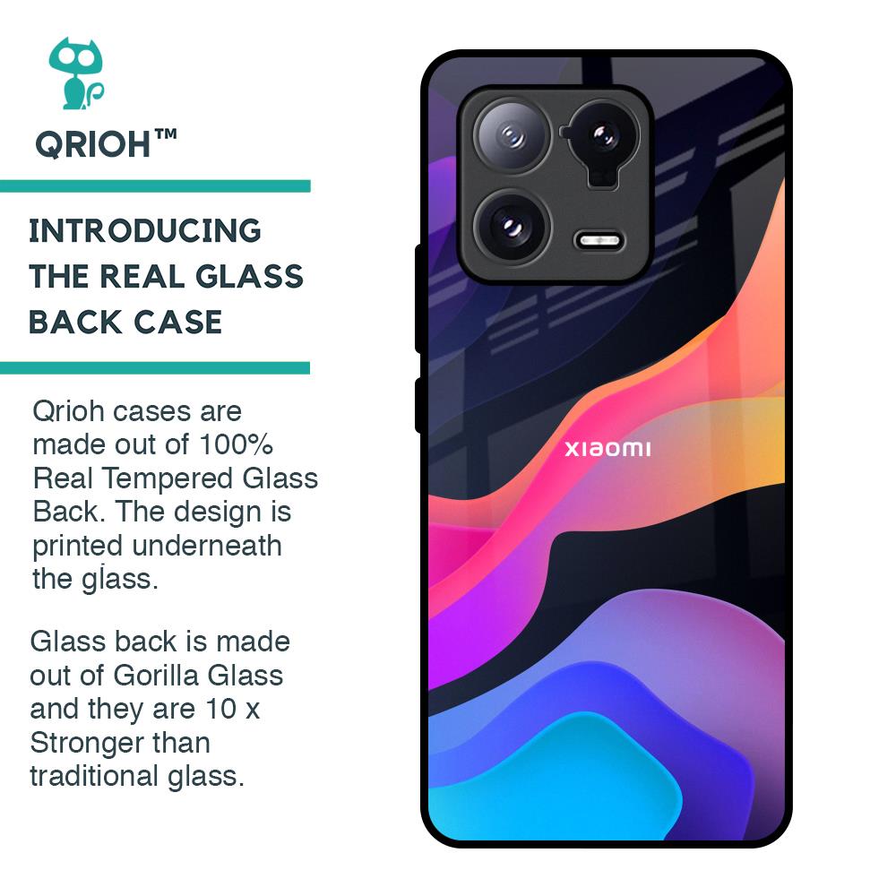 Colorful Fluid Glass Case for Mi 13 Pro