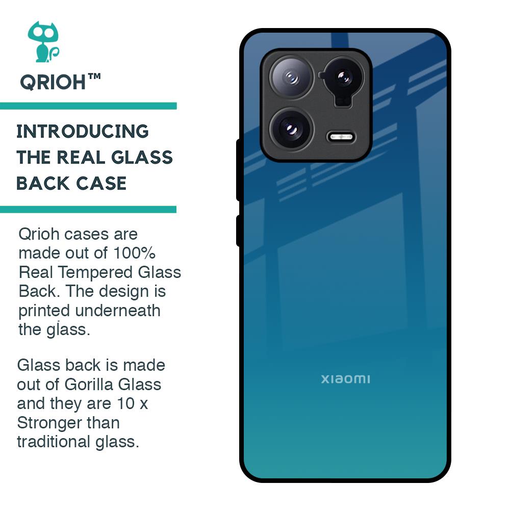 Celestial Blue Glass Case For Mi 13 Pro