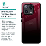 Wine Red Glass Case For Mi 13 Pro